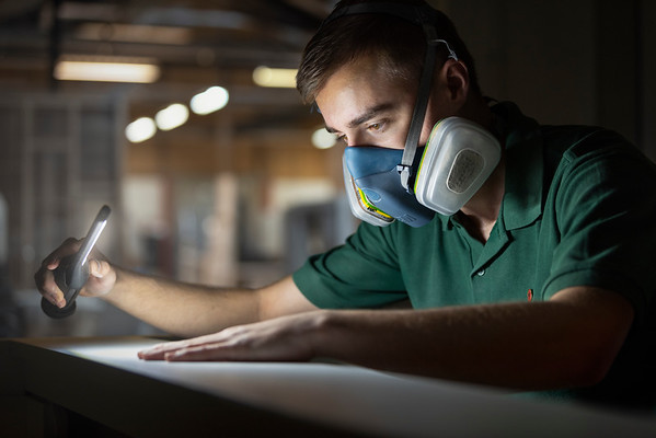 Young person working for Kingerlee Joinery : Quality Assessment